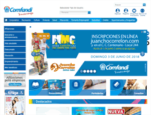 Tablet Screenshot of comfandi.com.co